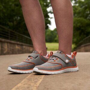 Anodyne No. 45 Sport Jogger Athletic Shoes Mens Size 11M Gray Orange Activewear